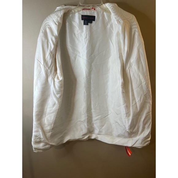 NWT Nina McLemore Off White Textured Button-Front Blazer Size 8 Kyoto USA - Picture 9 of 9